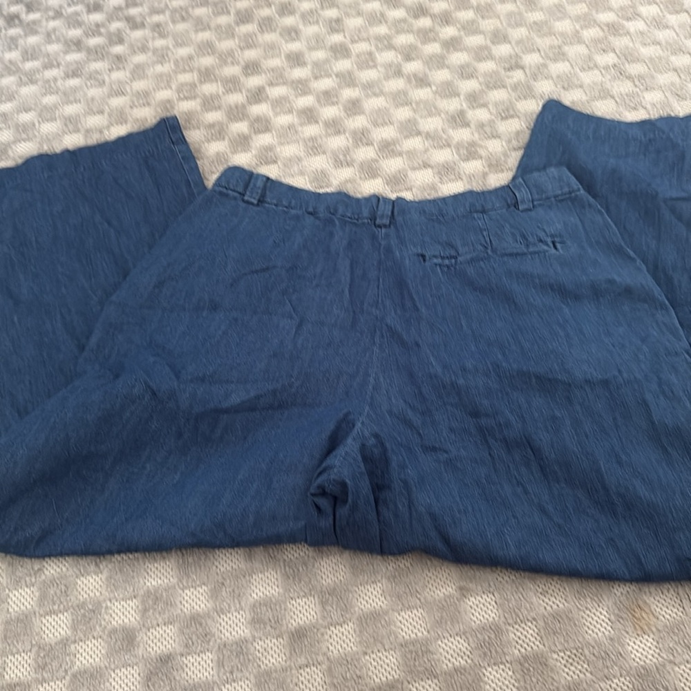 Old Navy Extra High-Waisted Baggy Wide-Leg Pleated Trouser Jeans Women's Size 16 - Picture 5 of 9